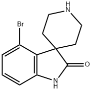 4-溴螺[二氢吲哚-3,4'-哌啶]-2-酮结构式