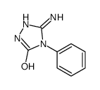 5-氨基-4-苯基-2氢-1,2,4-三唑-3(4氢)-酮结构式