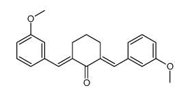 (2E,6E)-2,6-双(3-甲氧基亚苄基)环己酮结构式