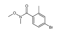 4-bromo-N-methoxy-N,2-dimethylbenzamide Structure