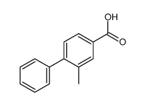 2-甲基-[1,1-联苯]-4-羧酸结构式