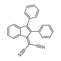 2-(2,3-diphenylinden-1-ylidene)propanedinitrile Structure