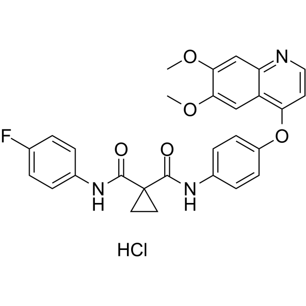 Cabozantinib hydrochloride Structure