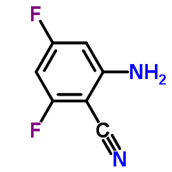 2-氨基-4,6-二氟苯甲腈结构式