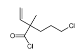 5-chloro-2-ethenyl-2-methylpentanoyl chloride结构式