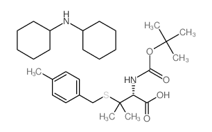 N-叔丁氧羰基-S-(4-甲基苄基)-D-青霉胺二环己基胺图片