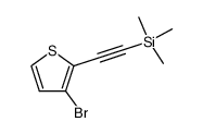 [(3-bromothiophen-2-yl)ethynyl]trimethylsilane Structure