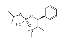 (1S,2S)-[(2-Methylammonium-1-phenyl)propyl]-(1'-methylethyl)phosphate Structure