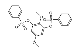 2,5-Dimethoxy-1,3-bis-benzolsulfonyloxy-benzol Structure