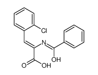 (Z)-2-苯酰胺-3-(2-氯苯基)丙烯酸结构式