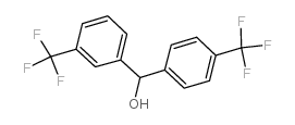 3,4'-Bis(trifluoromethyl)benzhydrol Structure