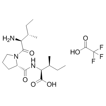 抑二肽素 A,三氟乙酸盐结构式