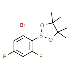 2,4-Difluoro-6-bromophenylboronic acid pinacol ester Structure