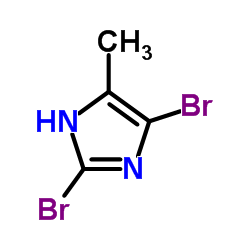 2,5-二溴-4-甲基咪唑结构式