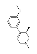 (R)-4-(3-methoxyphenyl)-1,3-dimethyl-1,2,3,6-tetrahydropyridine Structure