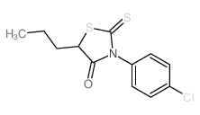 4-Thiazolidinone,3-(4-chlorophenyl)-5-propyl-2-thioxo-结构式