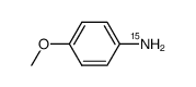 <15N>p-methoxyaniline结构式
