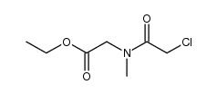 ethyl N-chloroacetylsarcosinate结构式