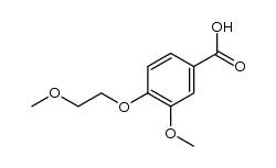 3-methoxy-4-(2-methoxyethoxy)benzoic acid结构式