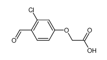 3-chloro-4-formylphenoxyacetic acid Structure