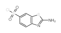 2-氨基苯并[d]噻唑-6-磺酰氯结构式