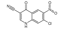 7-Chloro-6-nitro-4-oxo-1,4-dihydro-3-quinolinecarbonitrile Structure