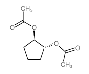 1,2-Cyclopentanediol,1,2-diacetate, (1R,2R)-rel- Structure