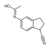 N-(1-氰基-2,3-二氢-1H-茚-5-基)乙酰胺结构式