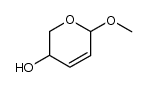 methyl 2,3-dideoxy-α,β-DL-glycero-pent-2-enopyranoside Structure