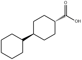 (1α,4β)-4-Cyclohexylcyclohexanecarboxylic acid结构式