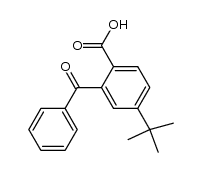 2-Benzoyl-4-tert-butylbenzoic acid结构式
