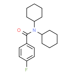 N,N-Dicyclohexyl-4-fluorobenzamide结构式