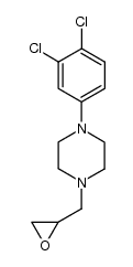 (+/-)-1-(3,4-Dichloro-phenyl)-4-oxiranylmethyl-piperazine Structure
