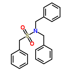 N,N-二苄基-1-苯基甲磺酰胺结构式