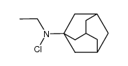 N-Chlor-N-aethyl-1-adamantanamin结构式