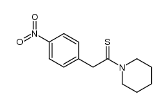2-(4-nitrophenyl)-1-(piperidin-1-yl)ethanethione结构式