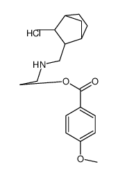 2-[(2-methyl-3-bicyclo[2.2.1]heptanyl)methylamino]ethyl 4-methoxybenzoate,hydrochloride结构式