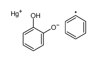 (2-hydroxyphenoxy)-phenylmercury Structure