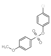 1-chloro-4-(4-methoxyphenyl)sulfonyloxy-benzene结构式