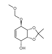 (3aR,4R,7R,7aS)-3a,4,7,7a-tetrahydro-7-(methoxymethoxy)-2,2-dimethyl-1,3-benzodioxol-4-ol结构式
