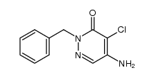 5-amino-2-benzyl-4-chloro-2H-pyridazin-3-one结构式