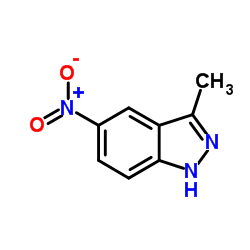 3-甲基-5-硝基-1H-吲唑结构式