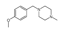1-(4-甲氧基苄基)-4-甲基哌嗪结构式