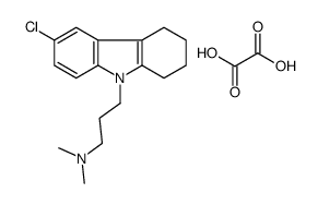 3-(6-chloro-1,2,3,4-tetrahydrocarbazol-9-yl)propyl-dimethylazanium,2-hydroxy-2-oxoacetate Structure