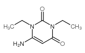 6-氨基-1,3-二乙基-2,4(1H,3H)-嘧啶二酮结构式