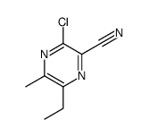 3-Chloro-6-ethyl-5-methylpyrazine-2-carbonitrile Structure