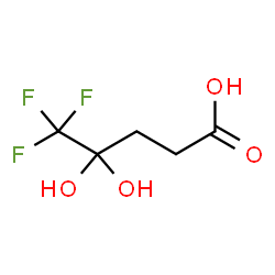 5,5,5-Trifluoro-4,4-dihydroxypentanoic acid Structure
