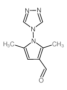 2,5-二甲基-1-(4h-1,2,4-噻唑-4-基)-1H-吡咯-3-甲醛结构式