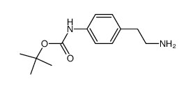 叔-丁基 (4-(2-氨基乙基)苯基)氨基甲酯结构式