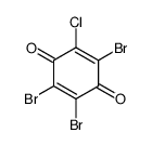 2,3,5-tribromo-6-chlorocyclohexa-2,5-diene-1,4-dione Structure
